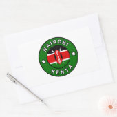 Nairobi Kenya Rechthoekige Sticker (Envelop)