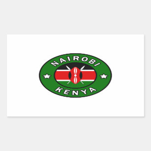 Nairobi Kenya Rechthoekige Sticker