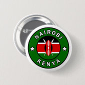 Nairobi Kenya Ronde Button 5,7 Cm (Voorkant /achterkant)