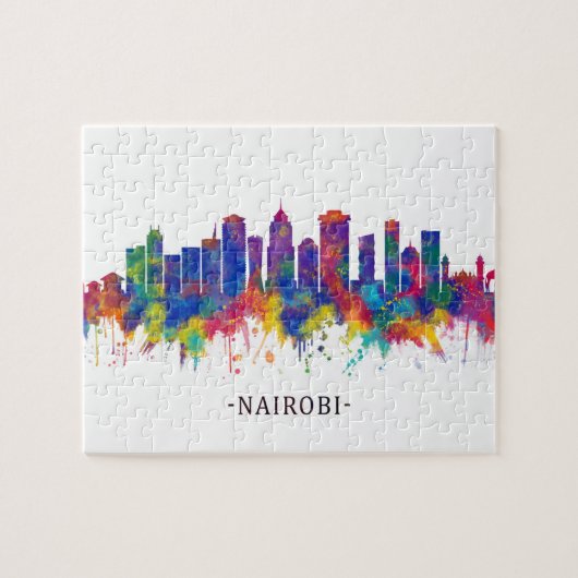 Nairobi Kenya Skyline Legpuzzel (Horizontaal)