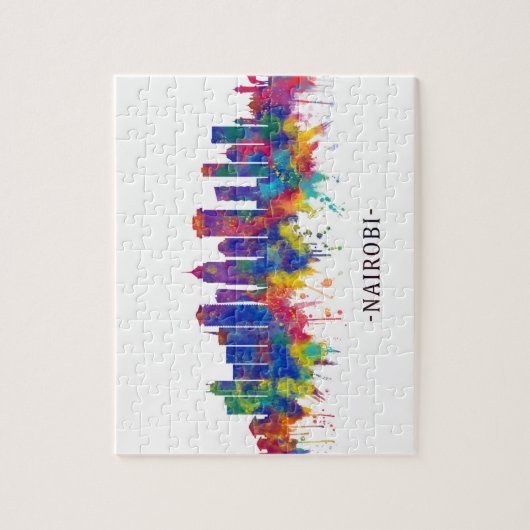 Nairobi Kenya Skyline Legpuzzel (Verticaal)