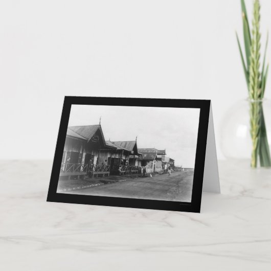 Nairobi Kenya Street Scene 1908 Kaart (Voorkant)