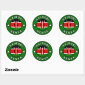 Nairobi Kenya Vierkante Sticker (Vel)