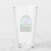 Nairobi Nationaal Park Giraffe Reizen Kunst Vintag Glas (Achterkant)