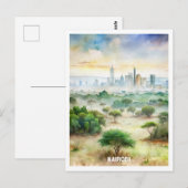 Nairobi Nationaal Park Waterverf Schilderen Briefkaart (Voorkant / Achterkant)