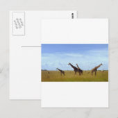 Nairobi National Park Giraffes Briefkaart (Voorkant / Achterkant)