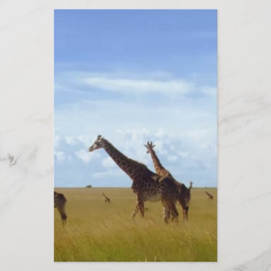 Nairobi National Park Giraffes Briefpapier (Voorkant)