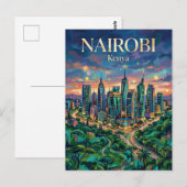 Nairobi Upper Hill Kenia Briefkaart (Voorkant / Achterkant)