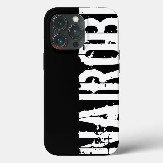 Nairobi - Urban Style, Black and White iPhone Case (Achterkant)