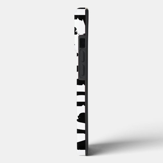 Nairobi - Urban Style, Black and White iPhone Case (Achterkant / Links)