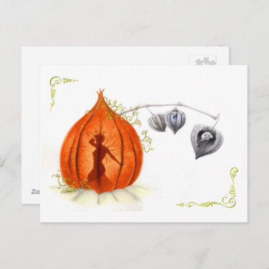 Naissance d'une fée briefkaart (Voorkant / Achterkant)