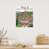 Naïve Art Pula Arena Print – Historic Landmark Art (Keuken)