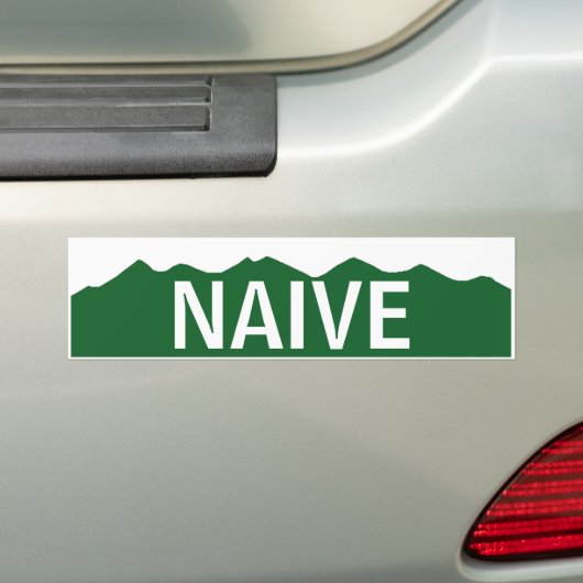 Naive Colorado Bumpersticker (Op auto)