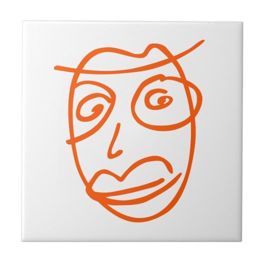 NAIVE coole illustratie Tegeltje (Voorkant)