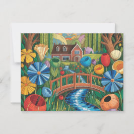 NAIVE ILLUSTRATION postcard Briefkaart