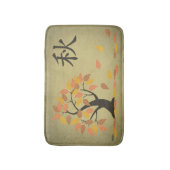Najaar (秋) de Boom van de Herfst verlaat Bath Mat (Voorkant Verticaal)