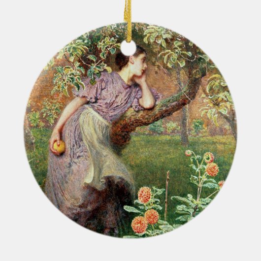 Najaar, 1865 keramisch ornament (Achterkant)