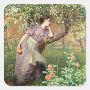 Najaar, 1865 vierkante sticker