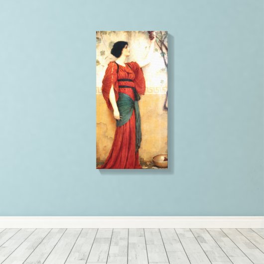 Najaar 1900 John William Godward Canvas Afdruk (Insitu (Houten vloer))