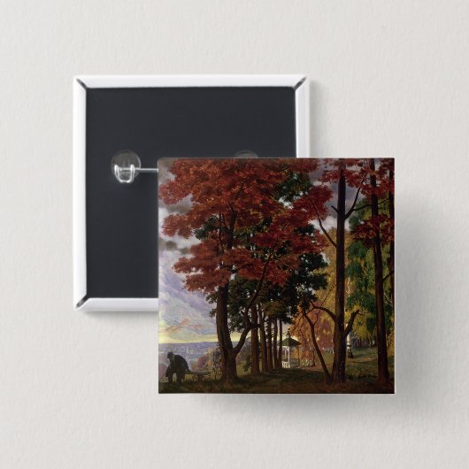 Najaar 1918 vierkante button 5,1 cm (Voorkant /achterkant)