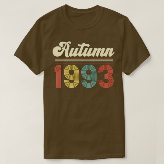 Najaar 199330th Birthday Retro personalize T-shirt (Design voorkant)