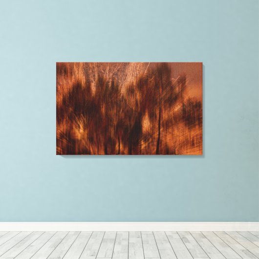 Najaar Abstract - bruin Canvas Afdruk (Insitu (Houten vloer))