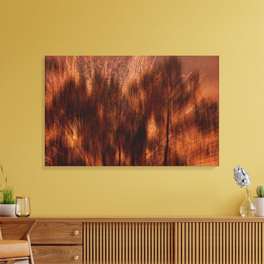Najaar Abstract - bruin Canvas Afdruk (Insitu (Woonkamer))