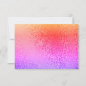 Najaar Abstract Shimmer Pink Paars RSVP Menu Kaart (Achterkant)