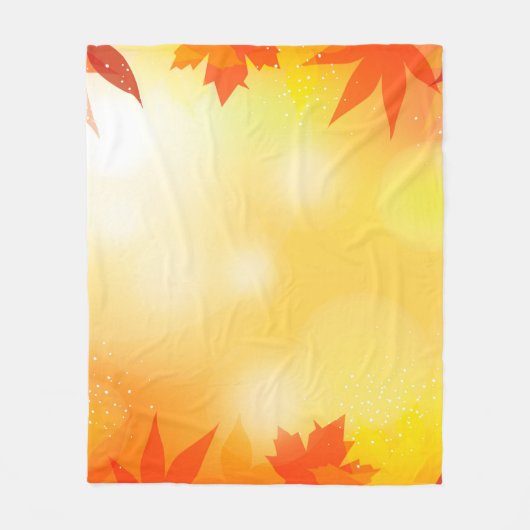Najaar achtergrond bokeh herfst natuur fleece deken (Voorkant)