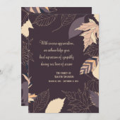 Najaar Achtergrond Sympathie Hartelijk dank Bedankkaart (Voorkant / Achterkant)