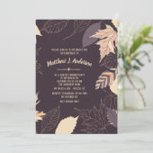 Najaar Achtergronduitnodiging Kaart (Staand voorkant)