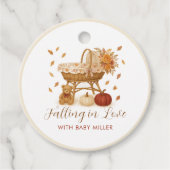 Najaar Baby shower Pumpkin Bedankjes Labels (Voorkant)