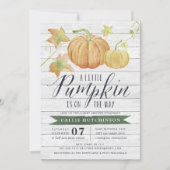 Najaar Baby shower Pumpkin Kaart (Voorkant)