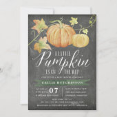 Najaar Baby shower Pumpkin Kaart (Voorkant)