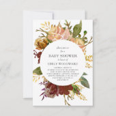 Najaar Baby shower tuinbouwcyclus Kaart (Voorkant)