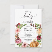 Najaar Baby shower Uitnodiging Kaart (Voorkant)