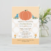 Najaar baby Shower-uitnodigingen Kaart (Staand voorkant)