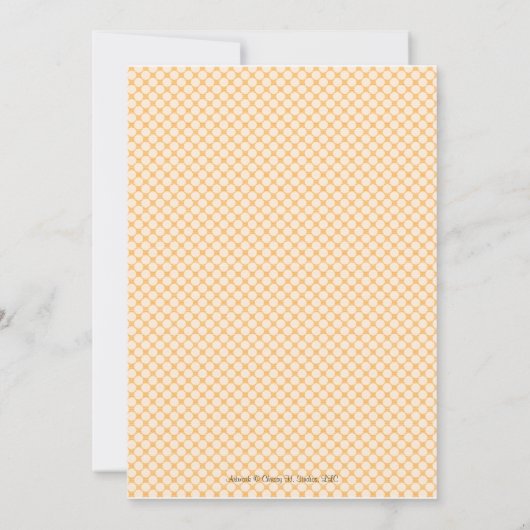 Najaar baby Shower-uitnodigingen Kaart (Achterkant)