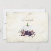 Najaar Baby shower witte pompoenen Kaart (Achterkant)