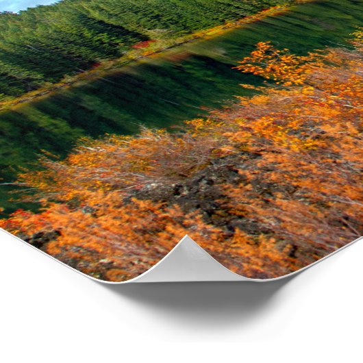 Najaar bij Clear Lake Poster (Hoek)