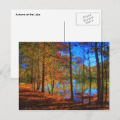 Najaar bij het meer briefkaart (Voorkant / Achterkant)