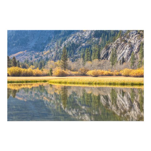 Najaar bij het meer foto afdruk (Voorkant)