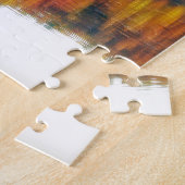 Najaar bij het meer legpuzzel (Zijkant)