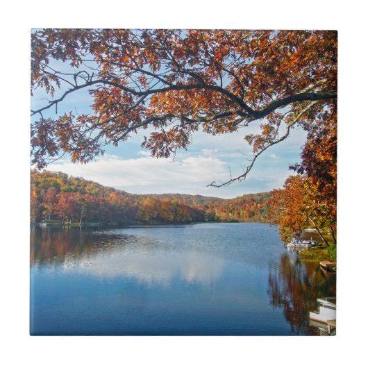 Najaar bij Lake Killarney Tegeltje (Voorkant)