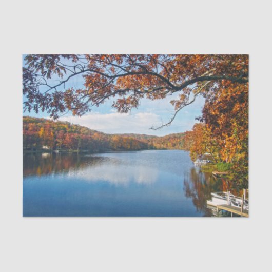 Najaar bij Lake Killarney Tissuepapier (Voorkant)