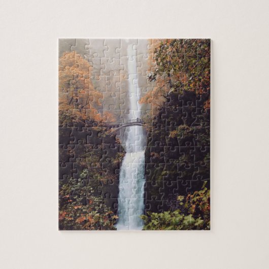 Najaar bij Multnomah-Herfsten, Oregon Legpuzzel (Verticaal)
