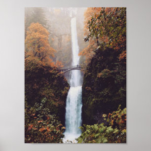 Najaar bij Multnomah-Herfsten, Oregon Poster