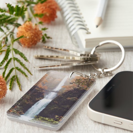 Najaar bij Multnomah-Herfsten, Oregon Sleutelhanger (Voorkant Rechts)