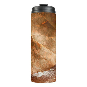 Najaar bladeren closeupabstract, herfst, achtergro thermosbeker