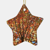 Najaar bladeren Fireworks Keramisch Ornament (Links)